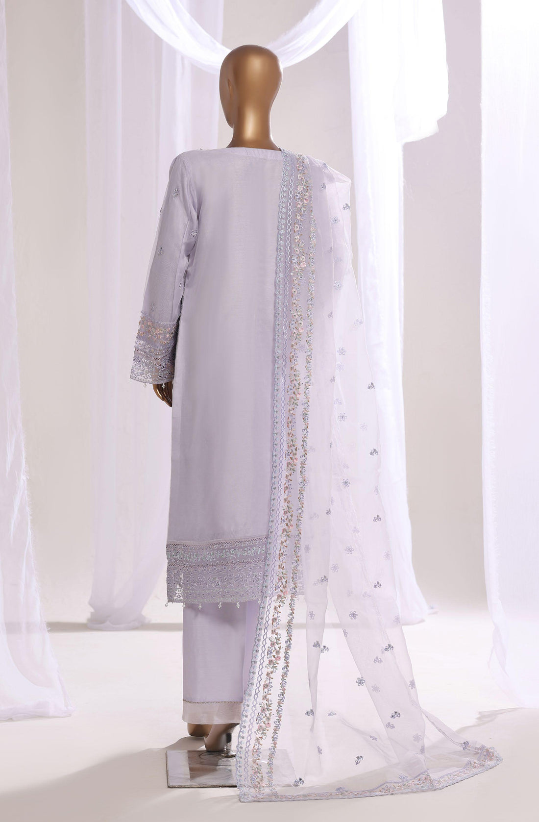 SADABAHAR LUXURY FORMAL FESTIVE °MAHPARA° ORGANZA EMBROIDERED 3PIECE STITCHED COLLECTION 2025 D-26