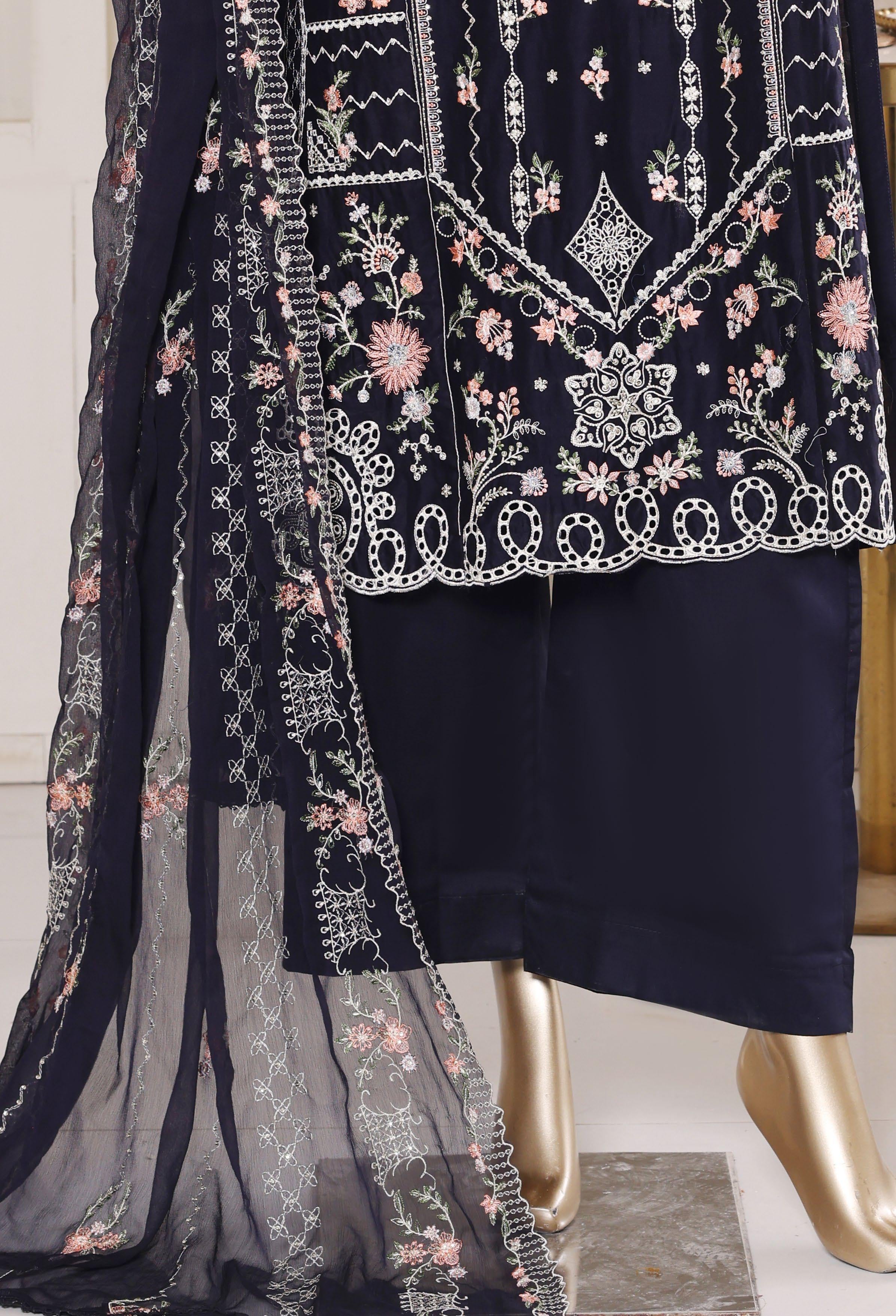 Bin Saeed Luxury Laserkari Heavy Embroidery Festive Vol-02 3Piece Stitched Collection 2026 D#-23