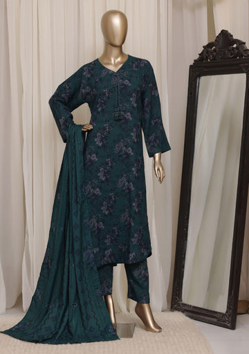 Sadabahar Luxury Dhanak Printed Winter 3Piece Collection DHS-04