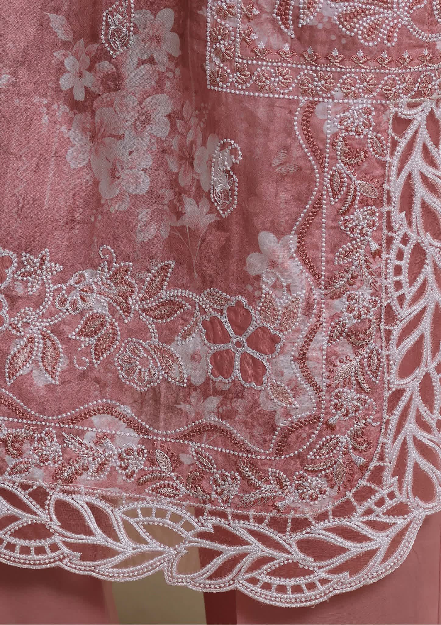 HZ Textiles Luxury Laserkari Embroidered Lawn Suit Stitched 3 Piece 2026 D#-06