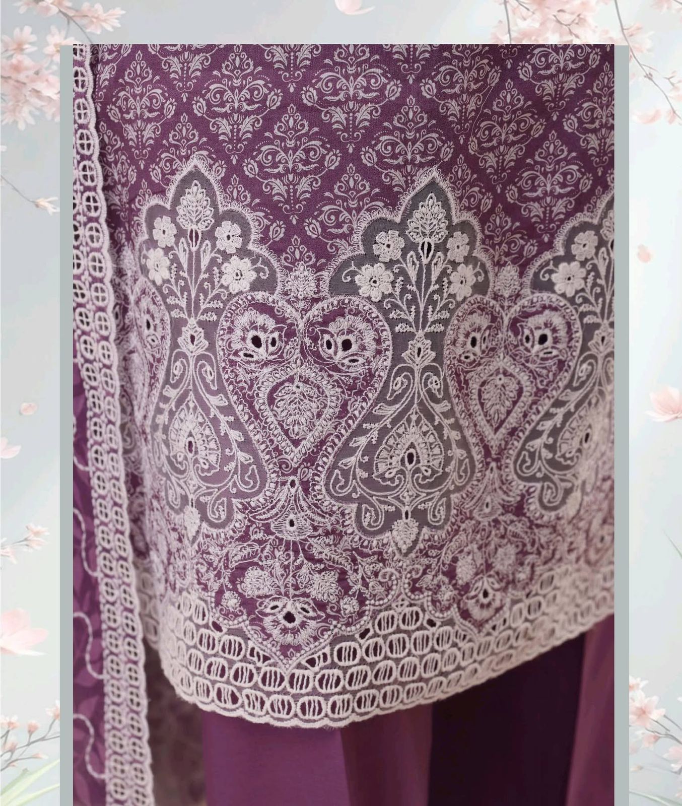 HZ Textiles Luxury Printkari Embroidered Lawn Suit Stitched 3 Piece 2026 D#-03
