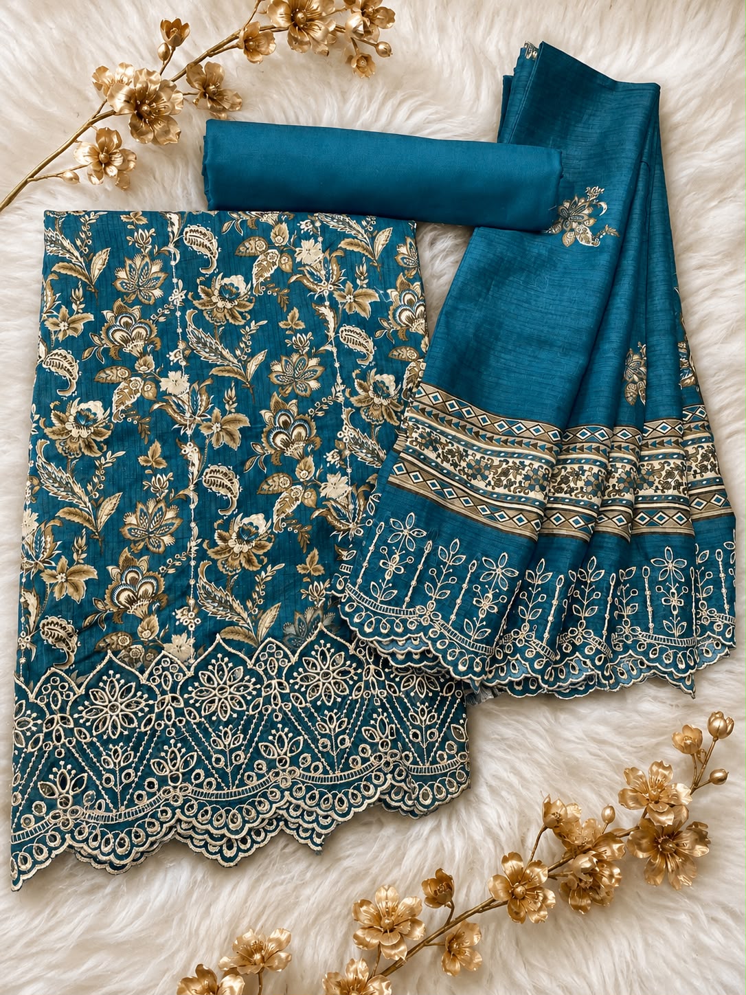 BIN SAEED Luxury Lawn  Embroidery 3Piece Unstitched COLLECTION 2026 D#09