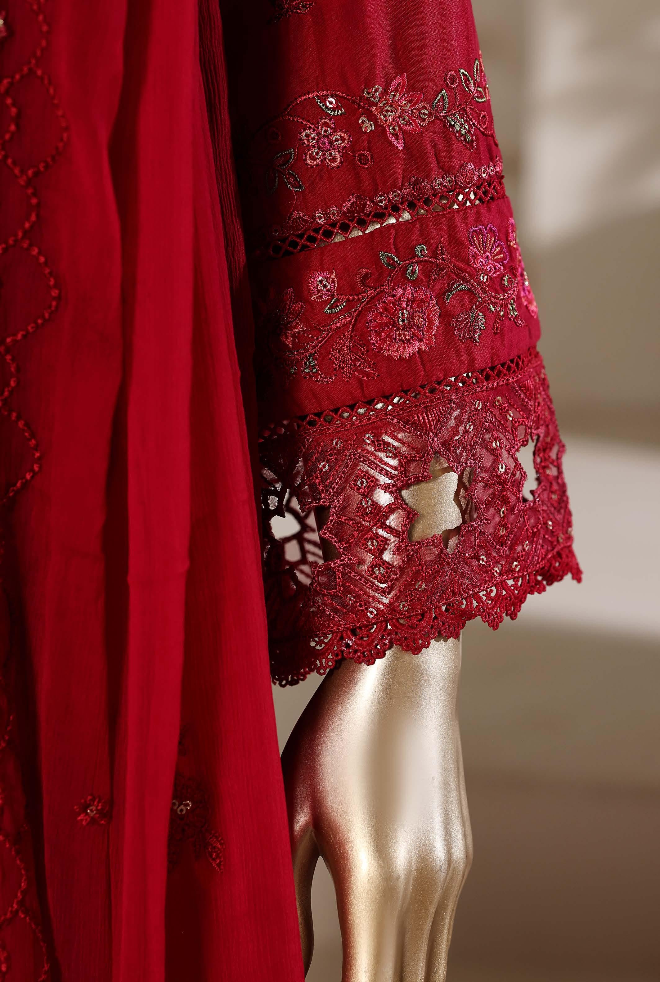 Sadabahar Luxury Slub Viscous Lawn Embroidery With Chiffon Embroidery Dupatta Stitched Vol-10 Collection 2026. LEL-04
