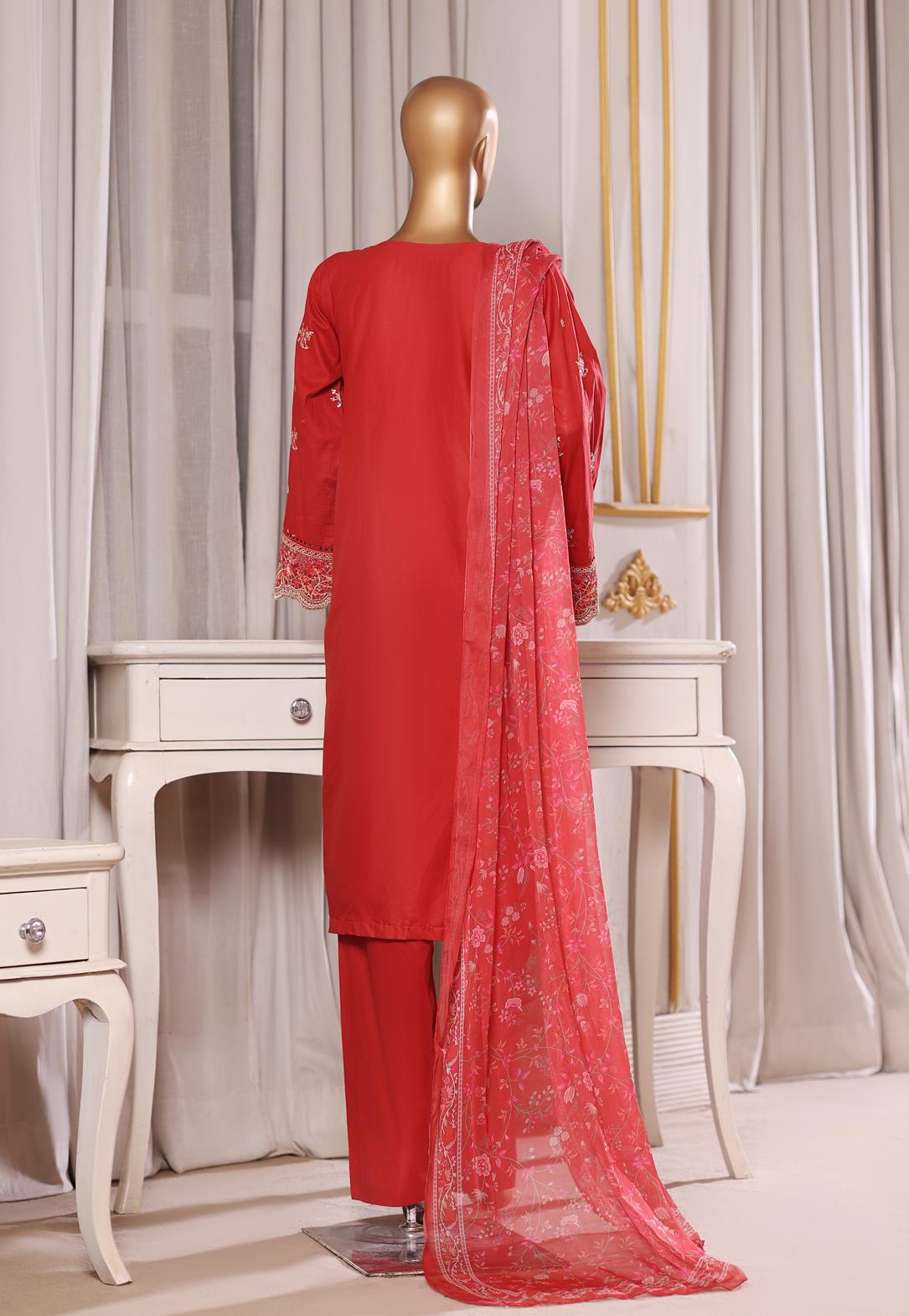 Bin Saeed Luxury Laserkari Lawn With Digital Printed Lawn Dupatta 3Piece Stitched Vol-01 Collection 2026. D#-06