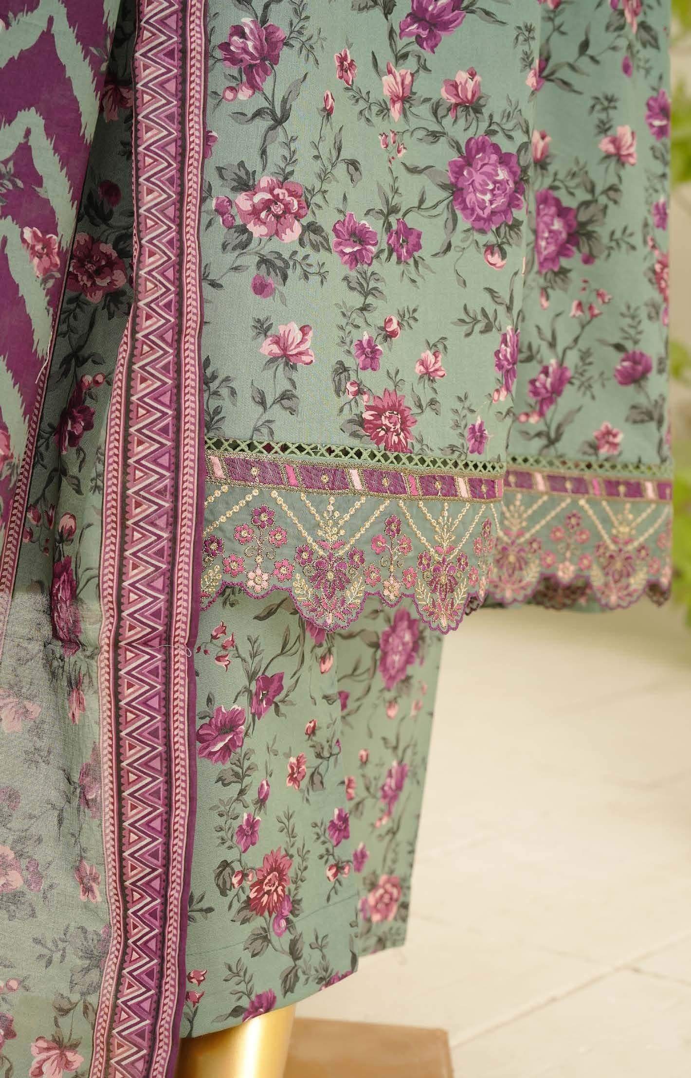 Bin Saeed Luxury Peplum Frock Style Embroidery 3Piece Stitched Vol-01 COLLECTION 2026. D#05