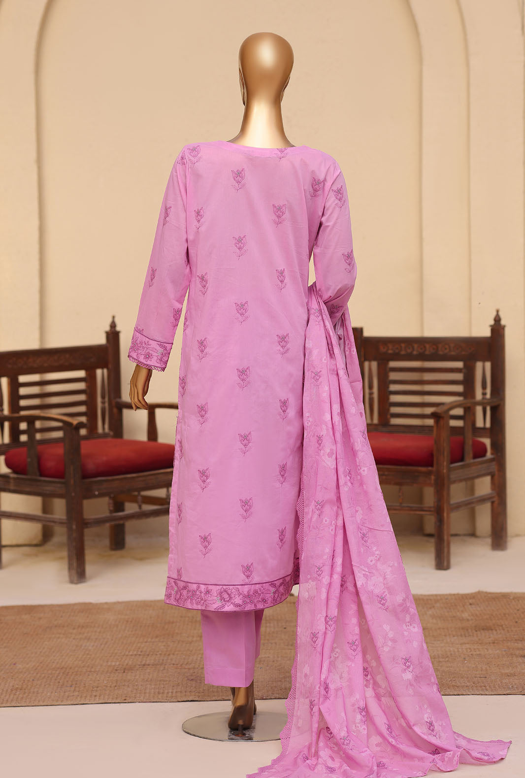 Meeras by HZ Textiles Embroidered Lawn Suit Unstitched 3 Piece Collection 2026 D#-01