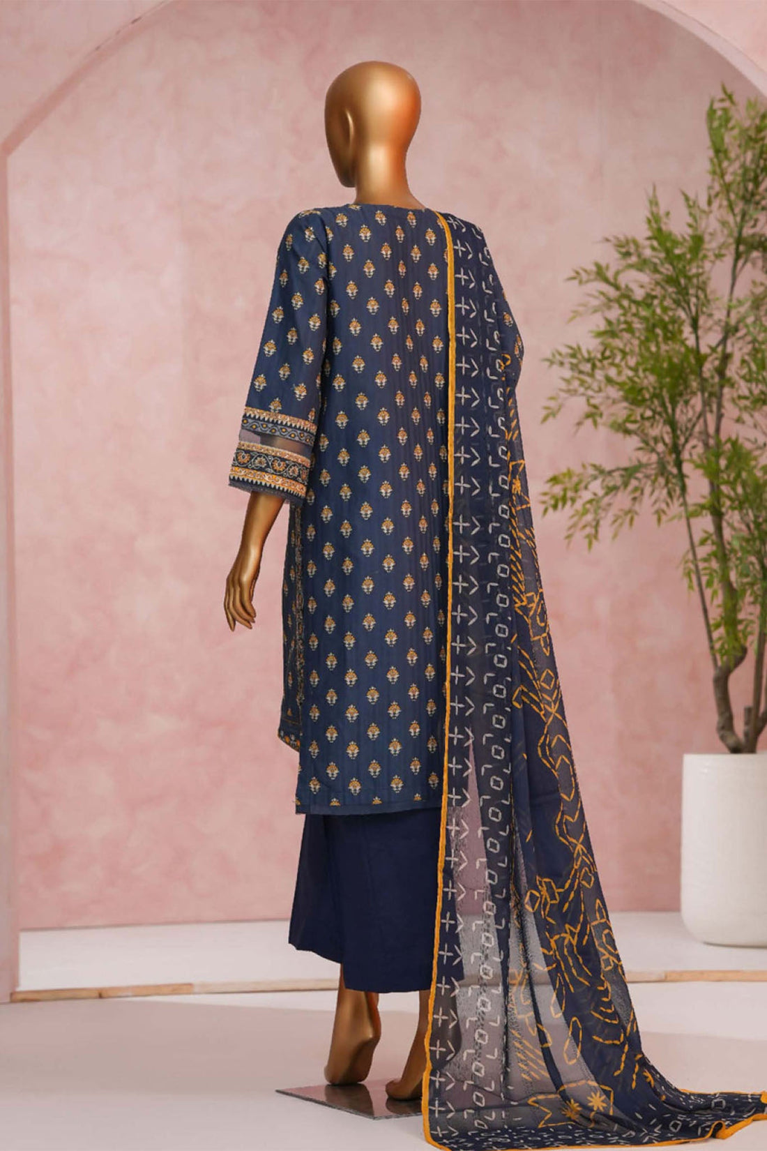 Enchant By HZ Stitched 3 Piece Linnokara Prints Collection'2025-PLK-511