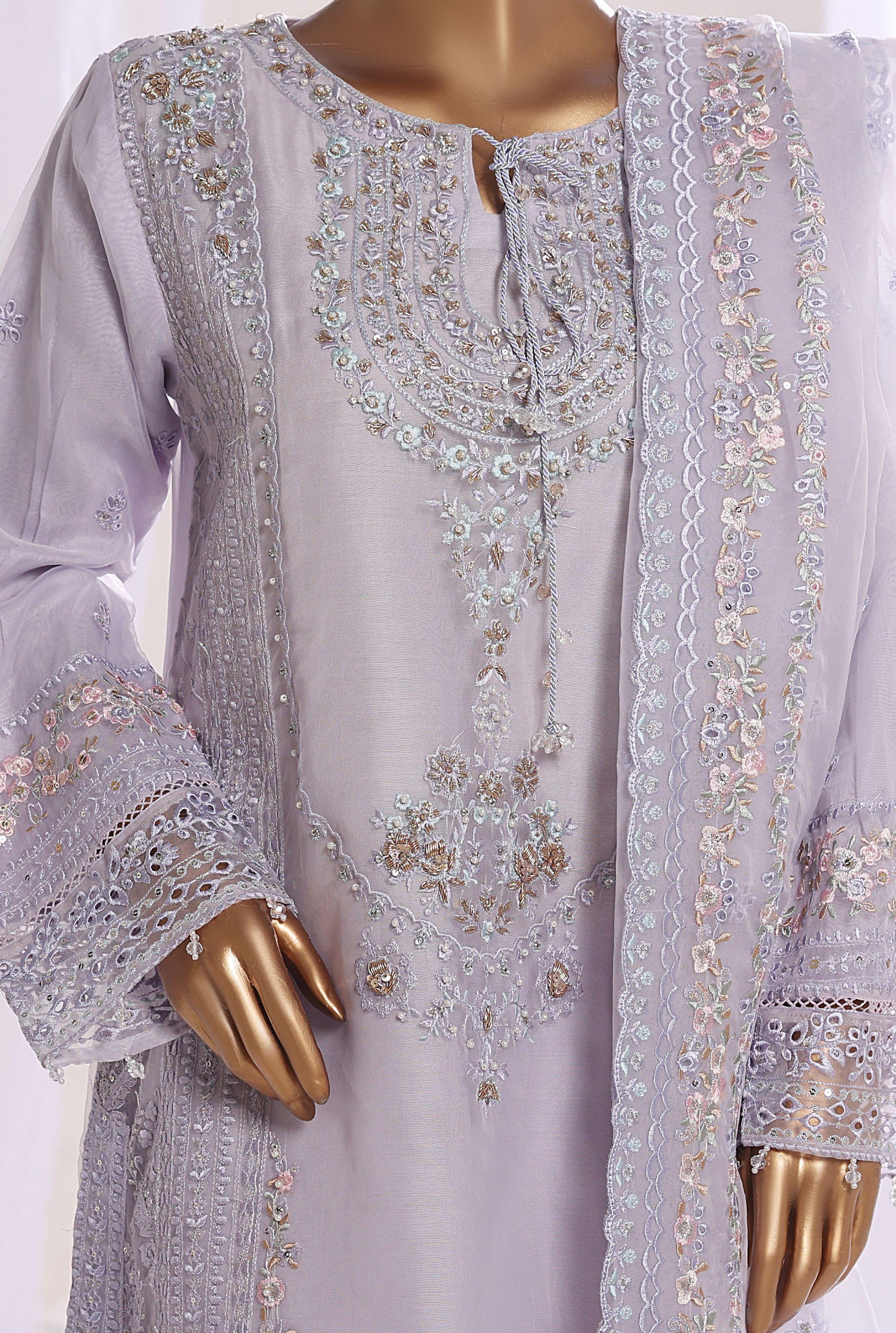 SADABAHAR LUXURY FORMAL FESTIVE °MAHPARA° ORGANZA EMBROIDERED 3PIECE STITCHED COLLECTION 2025 D-26