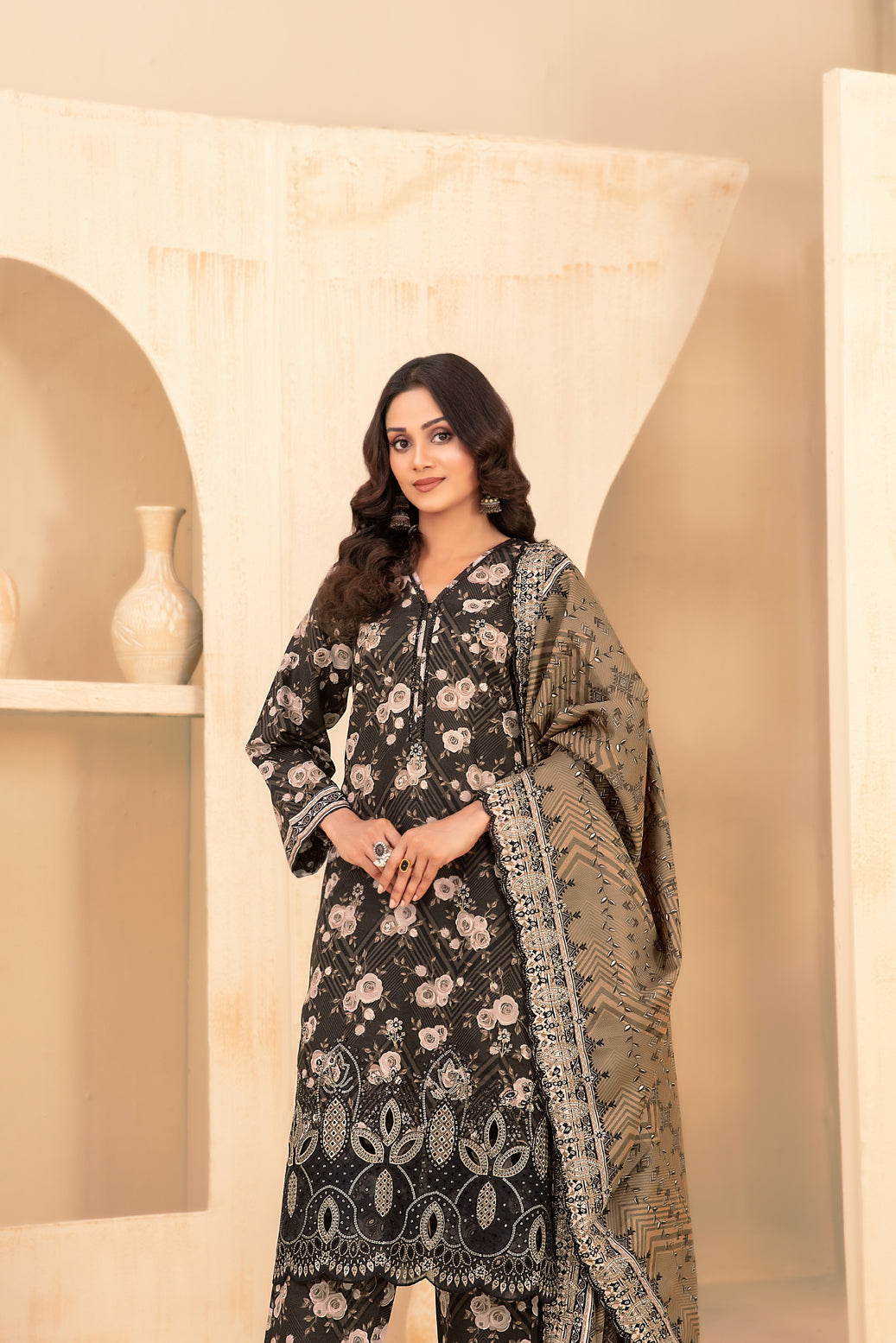 TAWAKKAL MAYESHA EMBROIDERED KHADDAR 3PIECE UNSTITCHED COLLECTION 2025 D-05