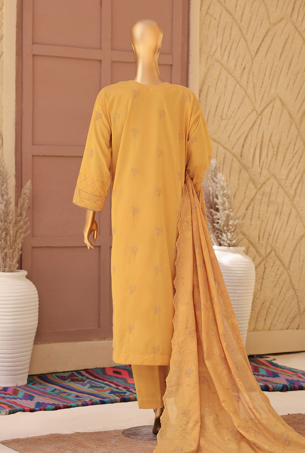 Meeras by HZ Textiles Embroidered Lawn Suit Unstitched 3 Piece Collection 2026 D#-07