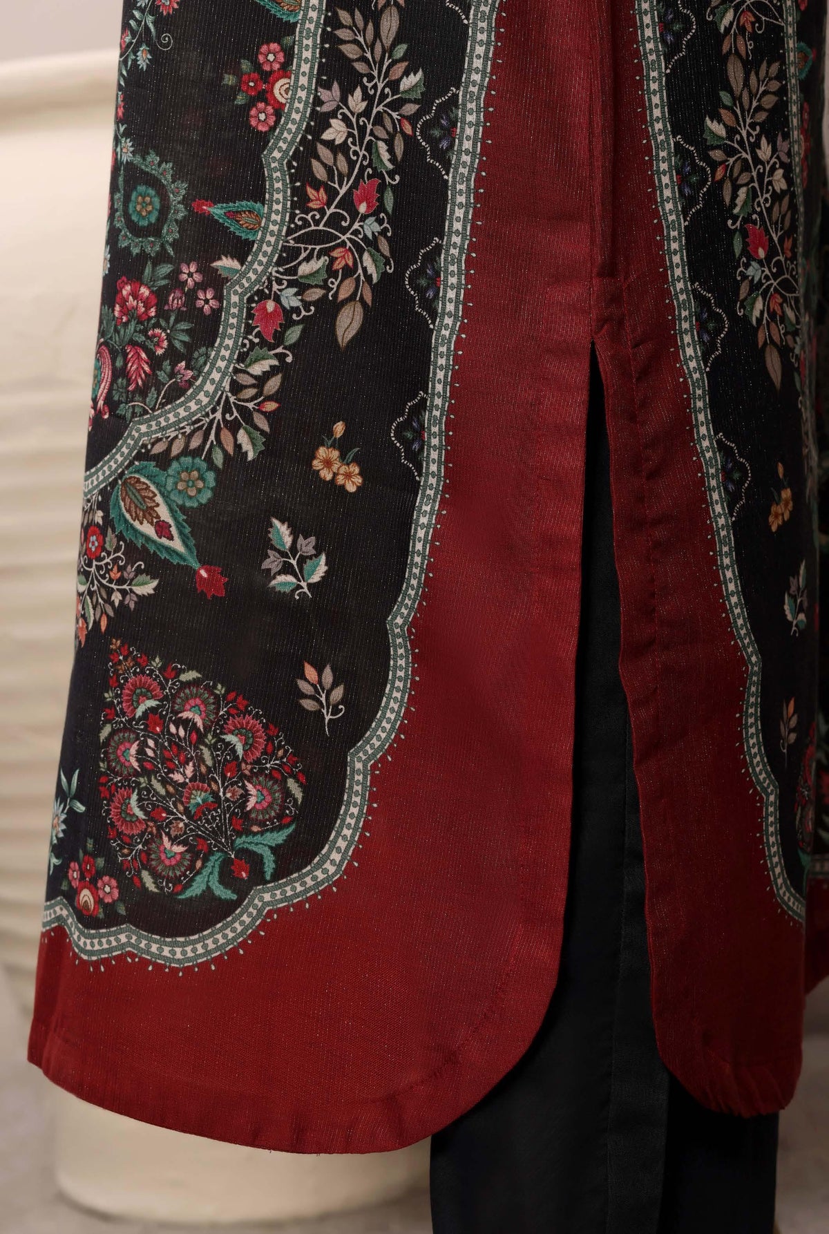 Sadabahar Luxury Chimti Lawn 3Piece Ready To Wear Kaftan Collection KFL-1004