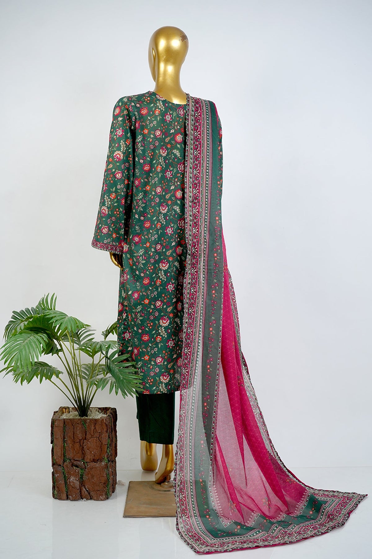 BIN SAEED Luxury Lawn Printed 3pcs Stitched Vol-30 3Piece Stitched COLLECTION 2026 D#-134