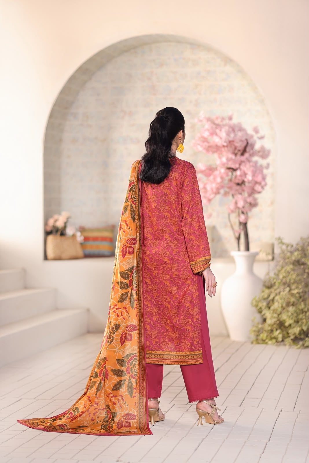Aizal Luxury Lawn Printed Vol-1 3Piece Stitched Collection 2026 D#-08