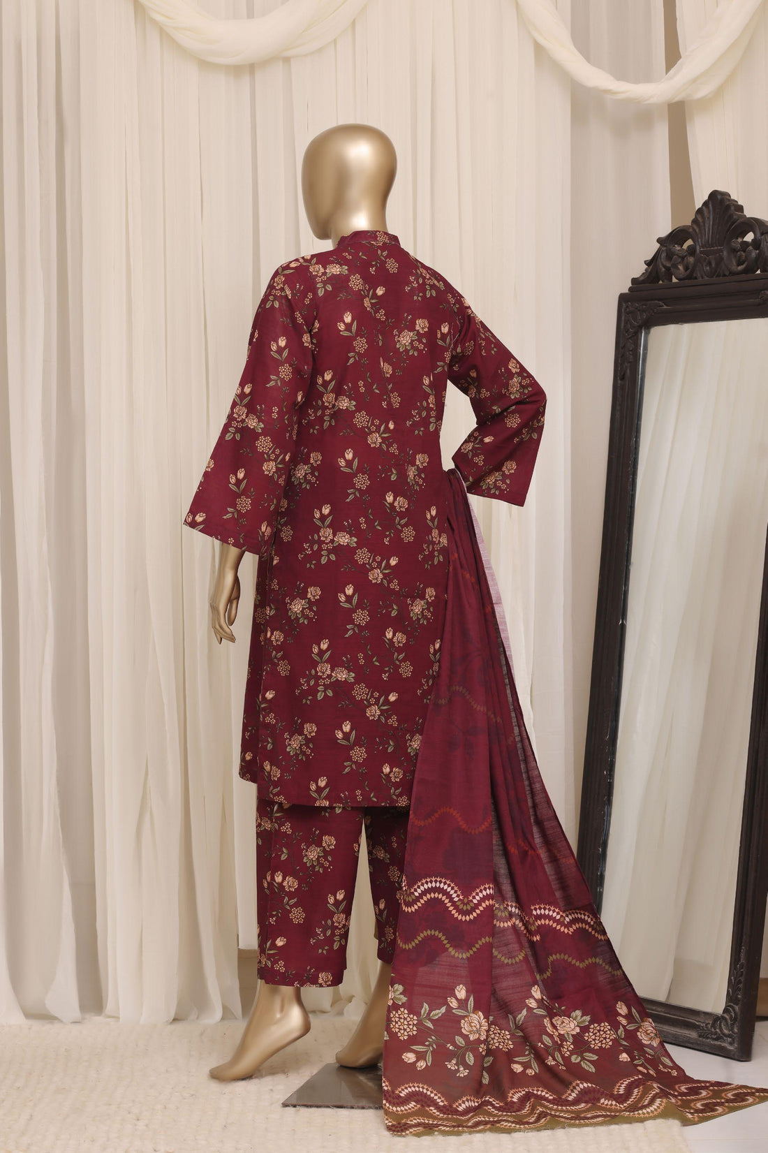 Sadabahar Luxury Khaddar Printed Winter 3Piece Vol-01 Collection SDKH-02