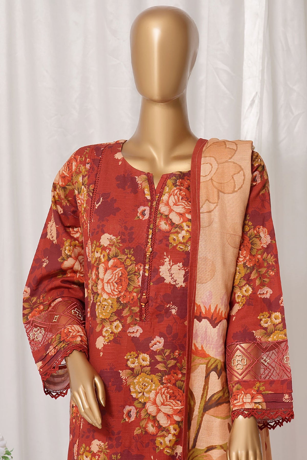 Rania By Sada Bahar Stitched 3 Piece Embroidery Khaddar Vol-01 COLLECTION 2026 D#-01