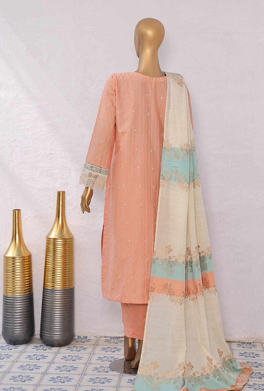 Turkish Jacquard By HZ Textiles Embroidered Jacquard Suit Unstitched 3 Piece 2025 TJE- 1092