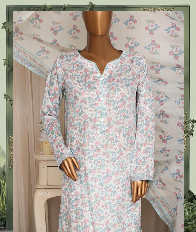 HZ Daily Wear Luxury Lawn Printed Vol-12 3Piece Stitched Collection 2026 D#-06