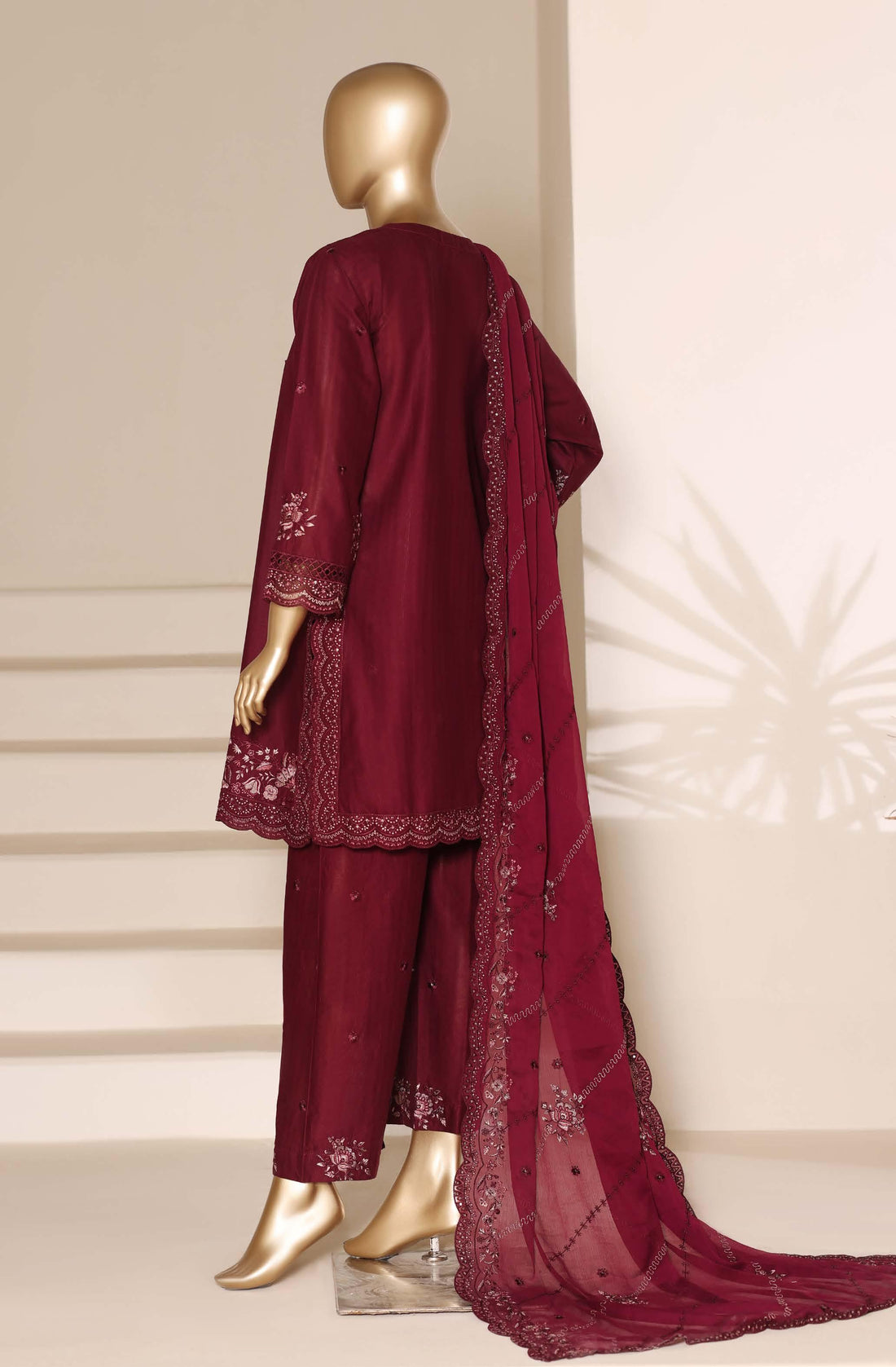 Sadabahar Luxury Slub Viscous Lawn Embroidery With Chiffon Embroidery Dupatta Stitched Vol-05 Collection 2026. LEL-22