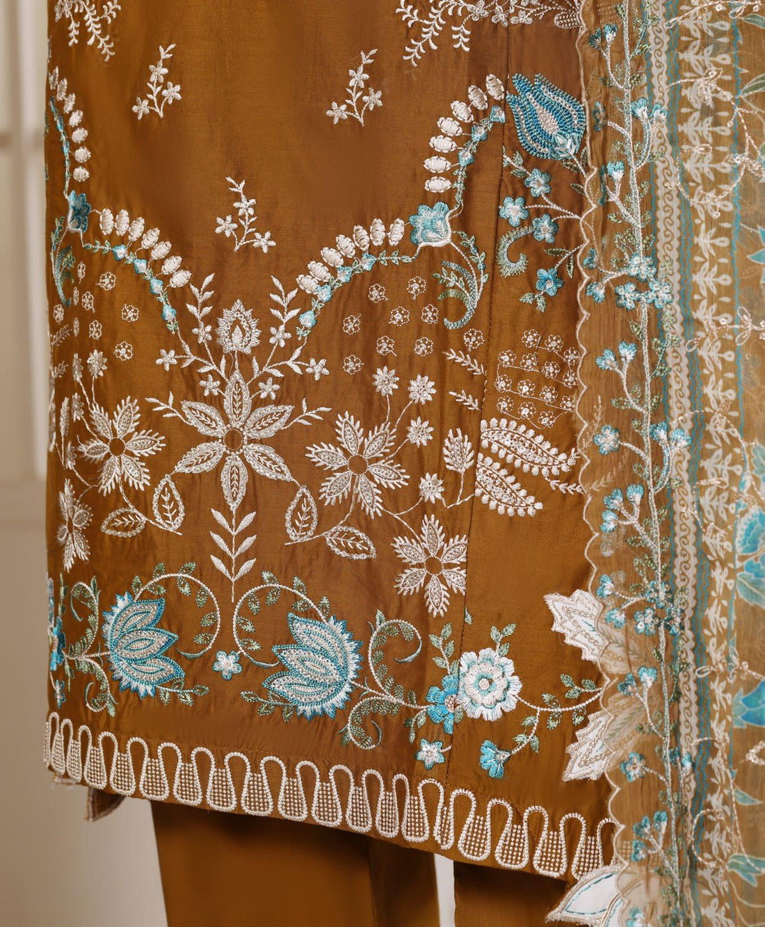 Bin Saeed Luxury Laserkari Heavy Embroidery Festive Vol-02 3Piece Stitched Collection 2026 D#-21