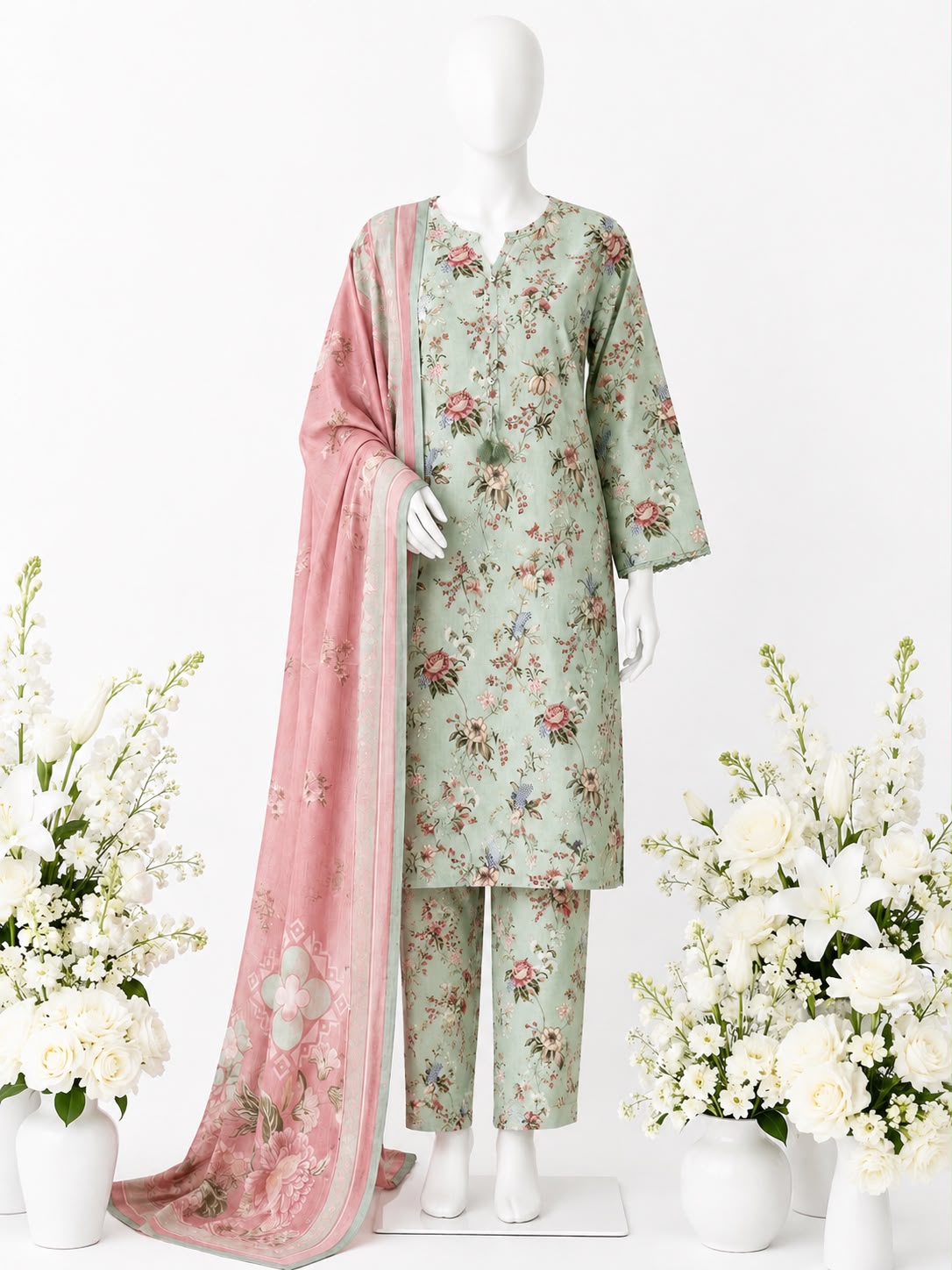 Sadabahar Lawn Printed Vol-15 3Piece Stitched Collection 2026 D#-03