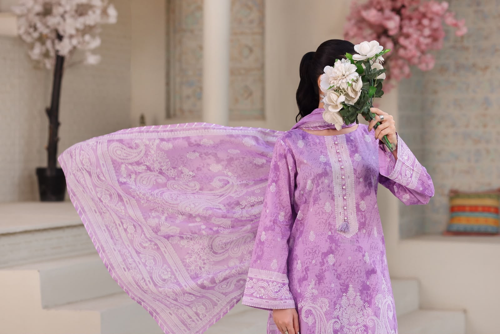 Aizal Luxury Lawn Printed Vol-1 3Piece Stitched Collection 2026 D#-06