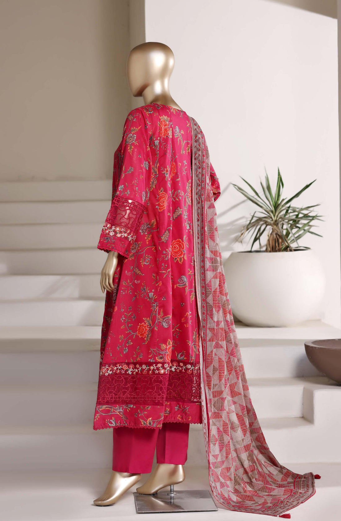 Sadabahar Luxury Peplum Frock Style Embroidery 3Piece Stitched COLLECTION 2026. D#01