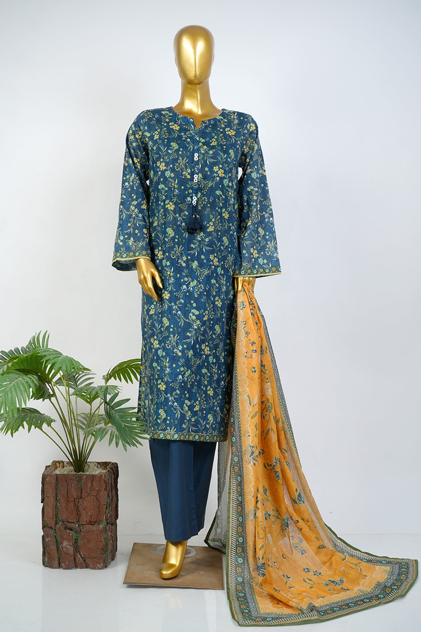 BIN SAEED Luxury Lawn Printed 3pcs Stitched Vol-30 3Piece Stitched COLLECTION 2026 D#-141