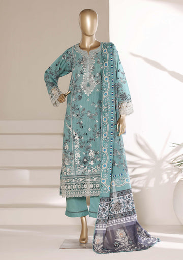 Sadabahar Luxury Signature  Lawn Embroidery 3Piece Stitched Vol-04 COLLECTION 2026. D-13