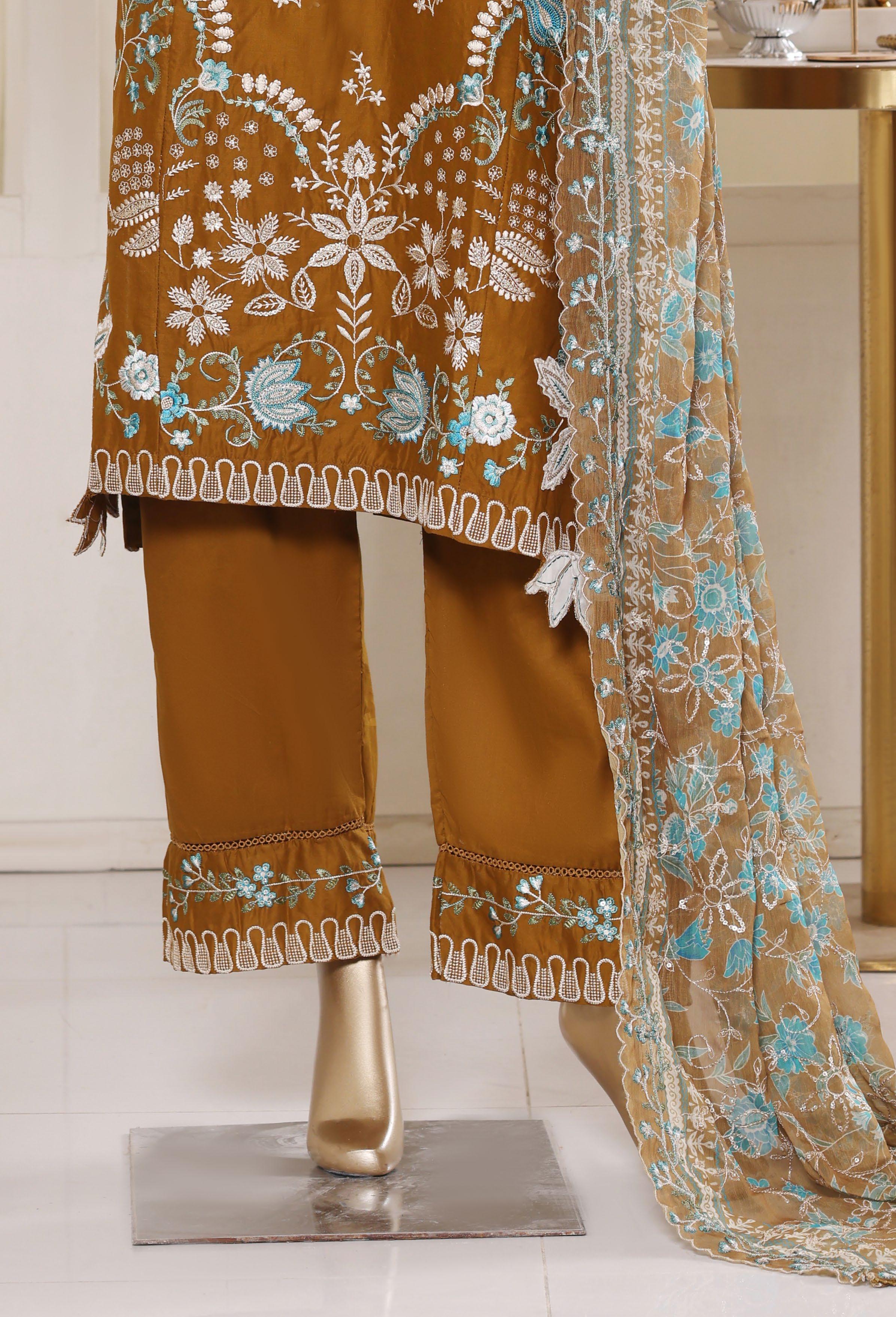 Bin Saeed Luxury Laserkari Heavy Embroidery Festive Vol-02 3Piece Stitched Collection 2026 D#-21