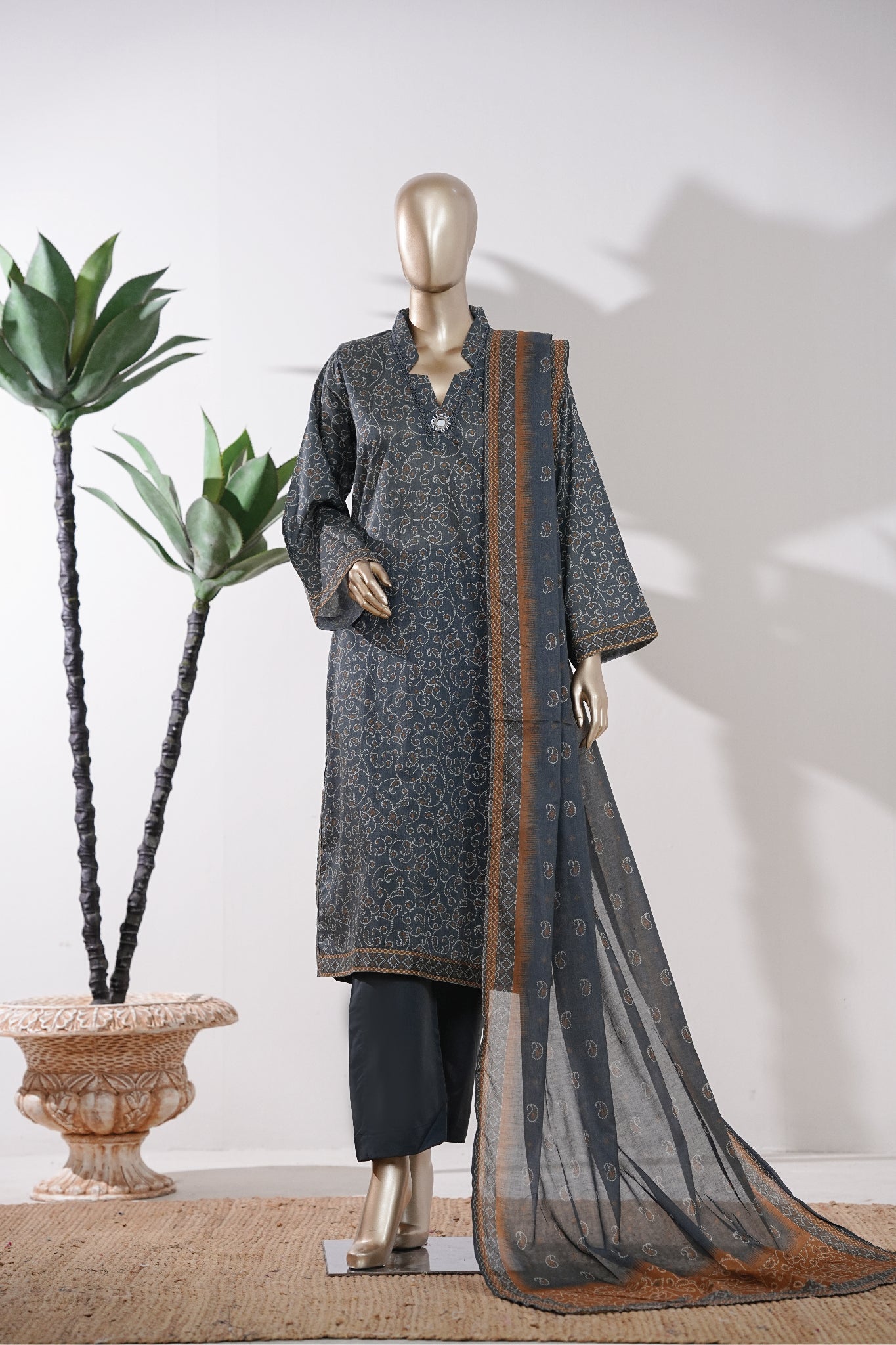 BIN SAEED Luxury Lawn Printed 3pcs Stitched Vol-18 3Piece Stitched COLLECTION 2026 D-#47