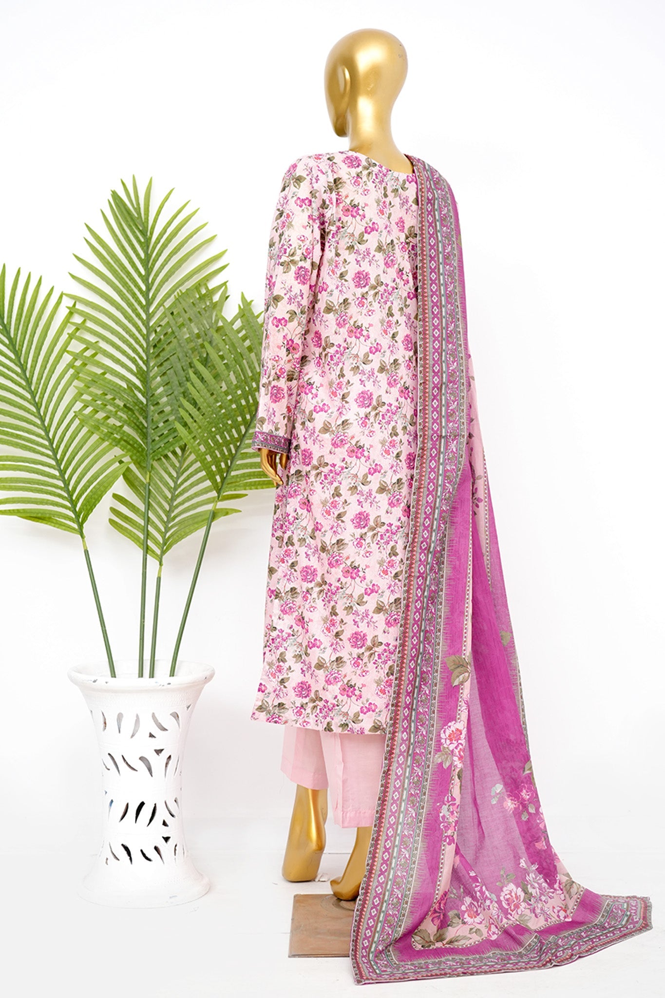 BIN SAEED Luxury Lawn Printed 3pcs Stitched Vol-30 3Piece Stitched COLLECTION 2026 D#-101