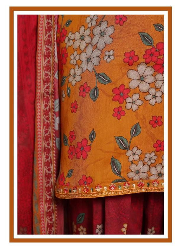 Sadabahar Malika Embroidery Lawn Short Length With Shalwar With Lawn Printed Dupatta  3Piece Stitched Vol-01 Collection 2026 D#02