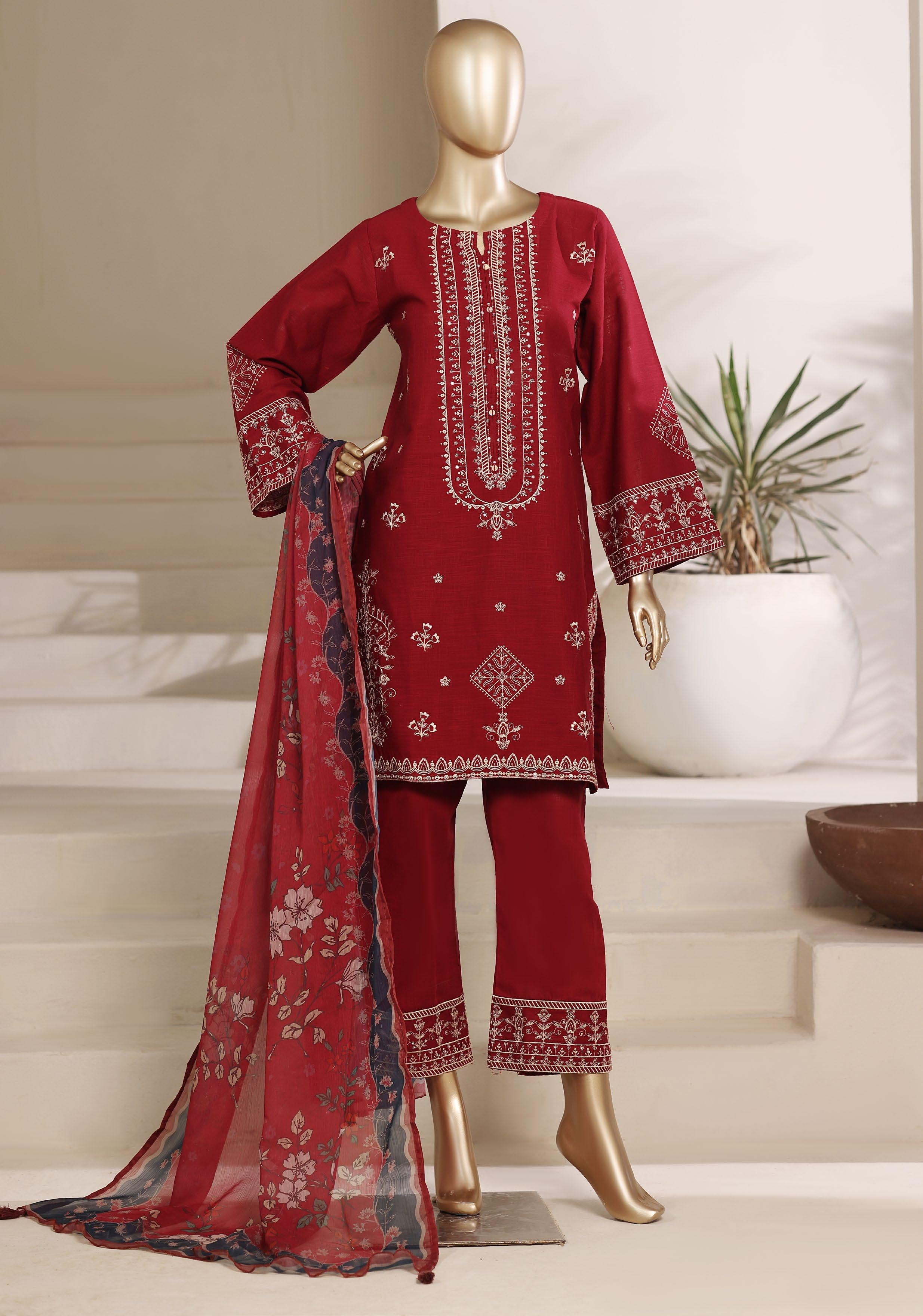 Sadabahar Festive Luxury Lawn Cotton Embroidery 3Piece Stitched COLLECTION 2026. D-03
