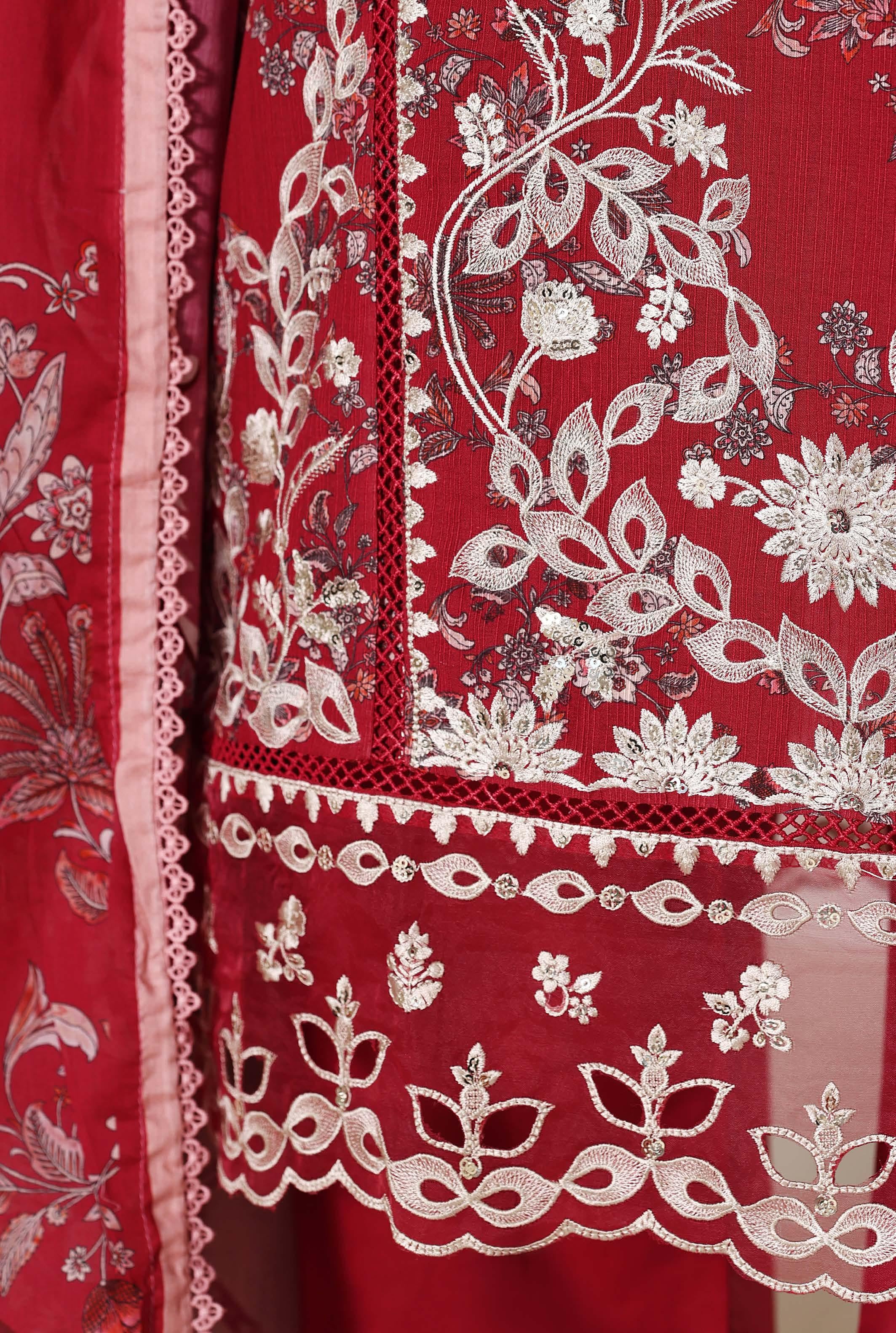 Sadabahar Luxury Signature  Lawn Embroidery 3Piece Stitched Vol-04 COLLECTION 2026. D-14