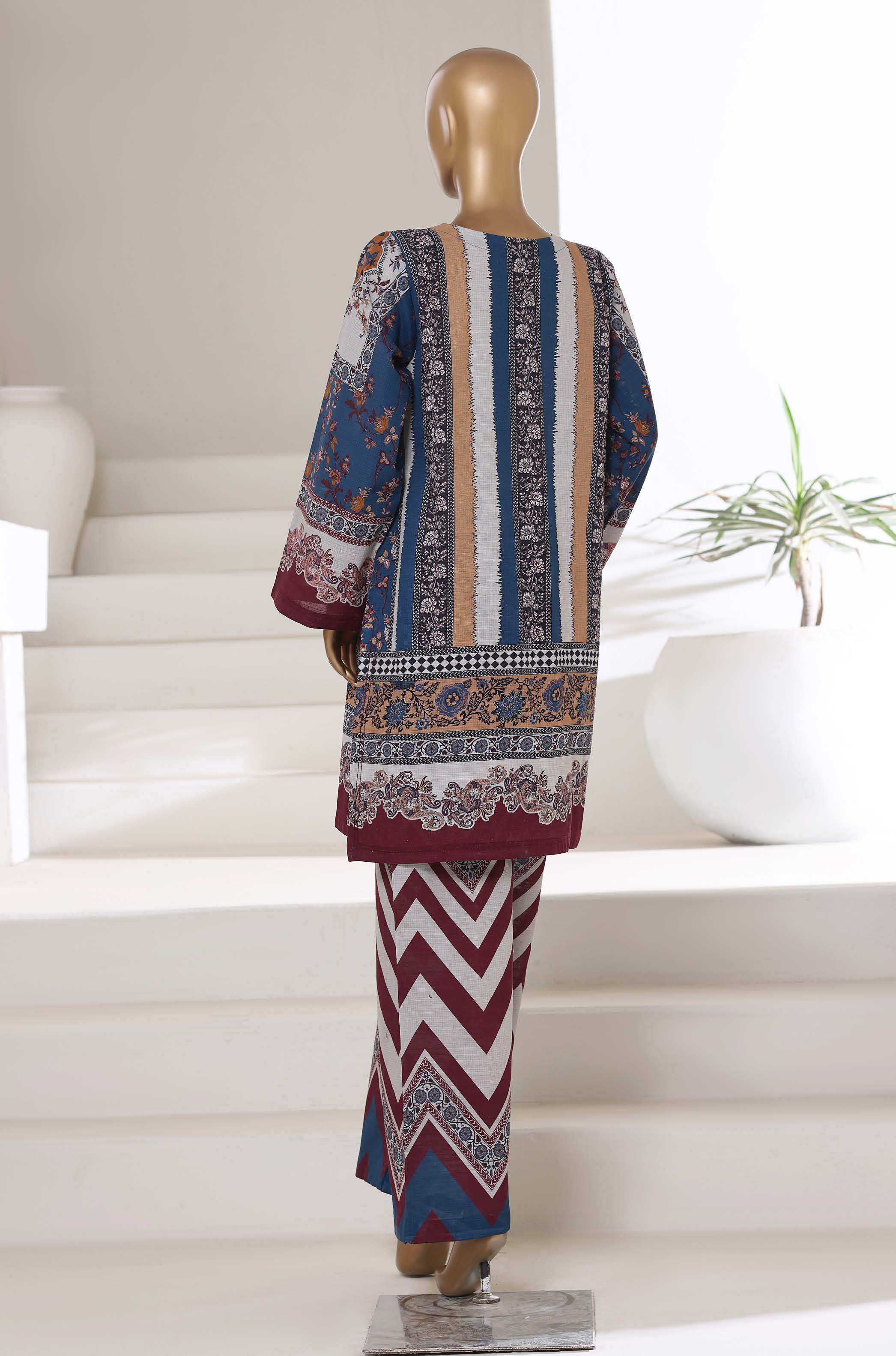SADABAHAR LUXURY KHADDAR 2PIECE DIGITAL PRINTED STITCHED COLLECTION 2025 VOL-01 . SDKH- 2118