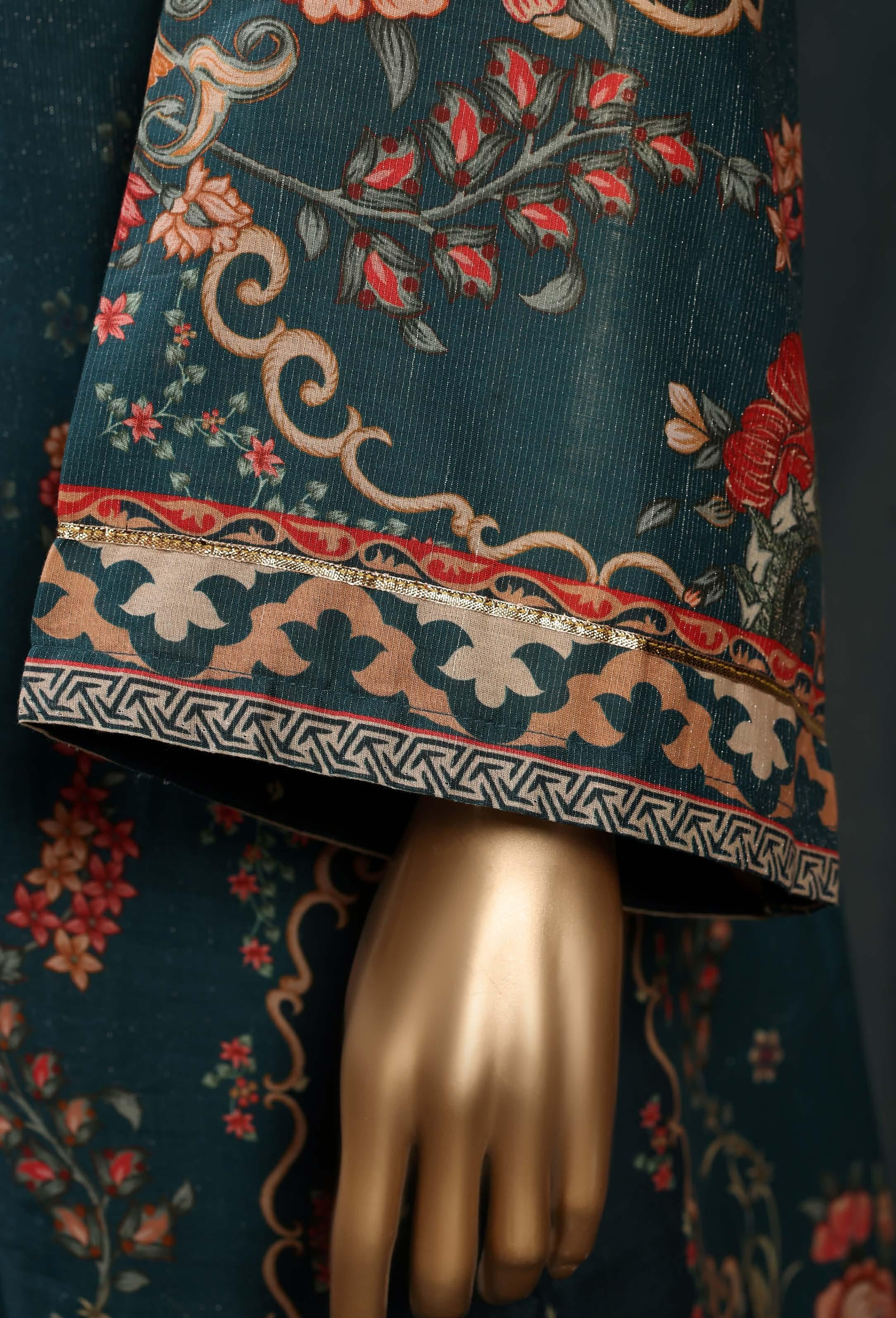 Sadabahar Luxury Chimti Lawn 3Piece Ready To Wear Kaftan Collection KFL-1000
