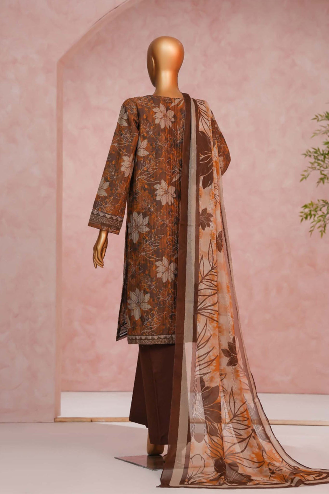 Enchant By HZ Stitched 3 Piece Linnokara Prints Collection'2025-PLK-514