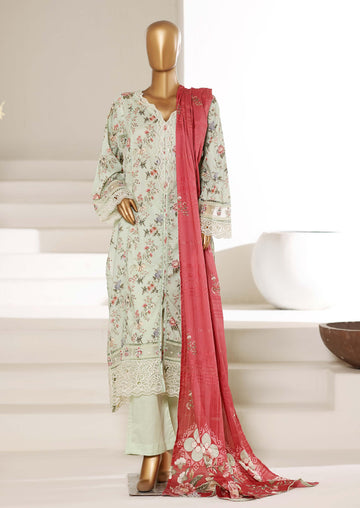 Sadabahar Luxury Long Length Festive Lawn Embroidery 3Piece Stitched COLLECTION 2026. D-05