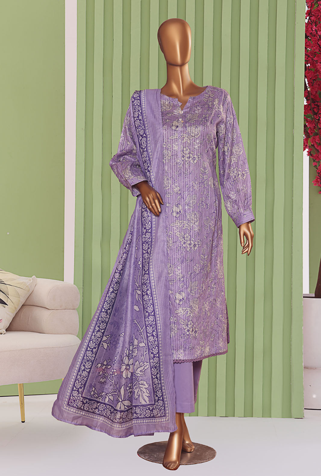 Dhagakari By HZ Textiles Embroidered Cotton Suit Unstitched 3 Piece Collection DEC-105