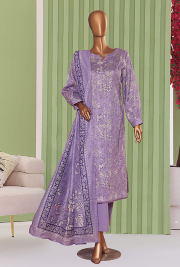 Dhagakari By HZ Textiles Embroidered Cotton Suit Unstitched 3 Piece Collection DEC-105