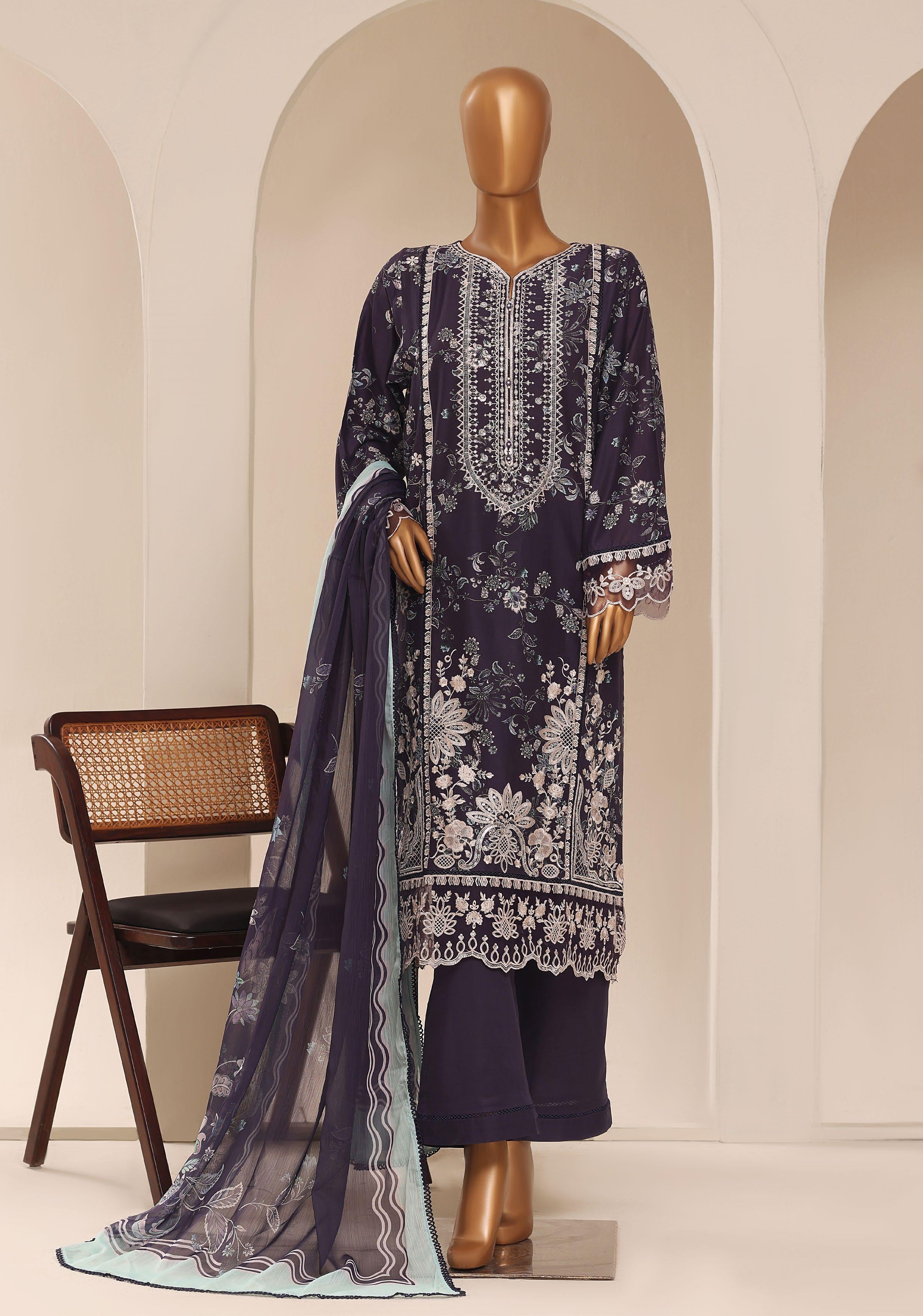Sadabahar Luxury Signature Festive Embroidery Ready To Wear 3Piece Stitched Collection 2026 D#01