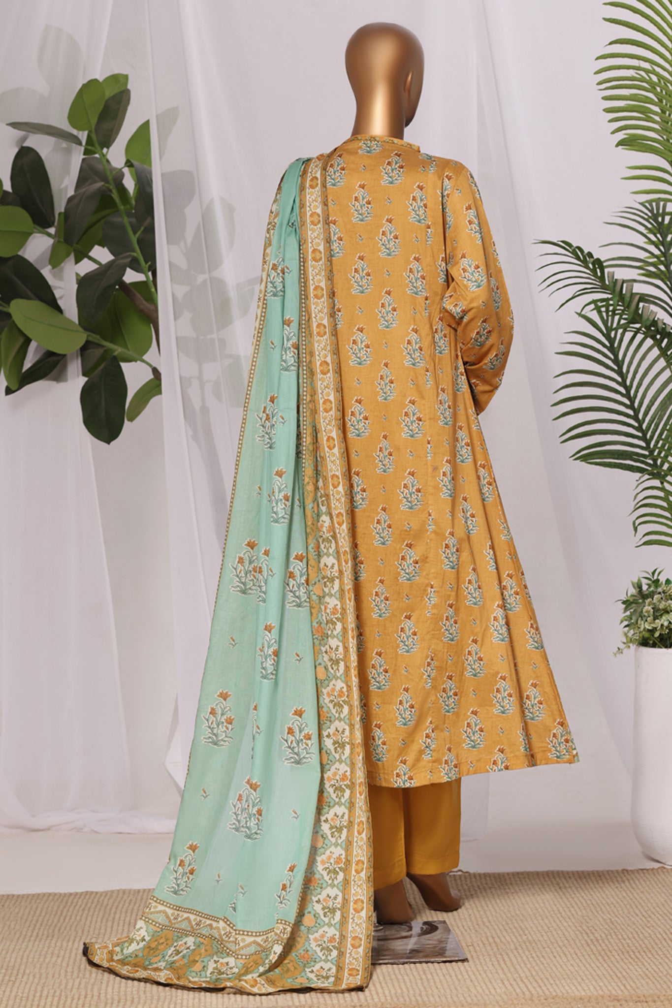 BIN SAEED Luxury Lawn Frock  Printed 3pcs Stitched Vol-01 3Piece Stitched COLLECTION 2026 D-#11