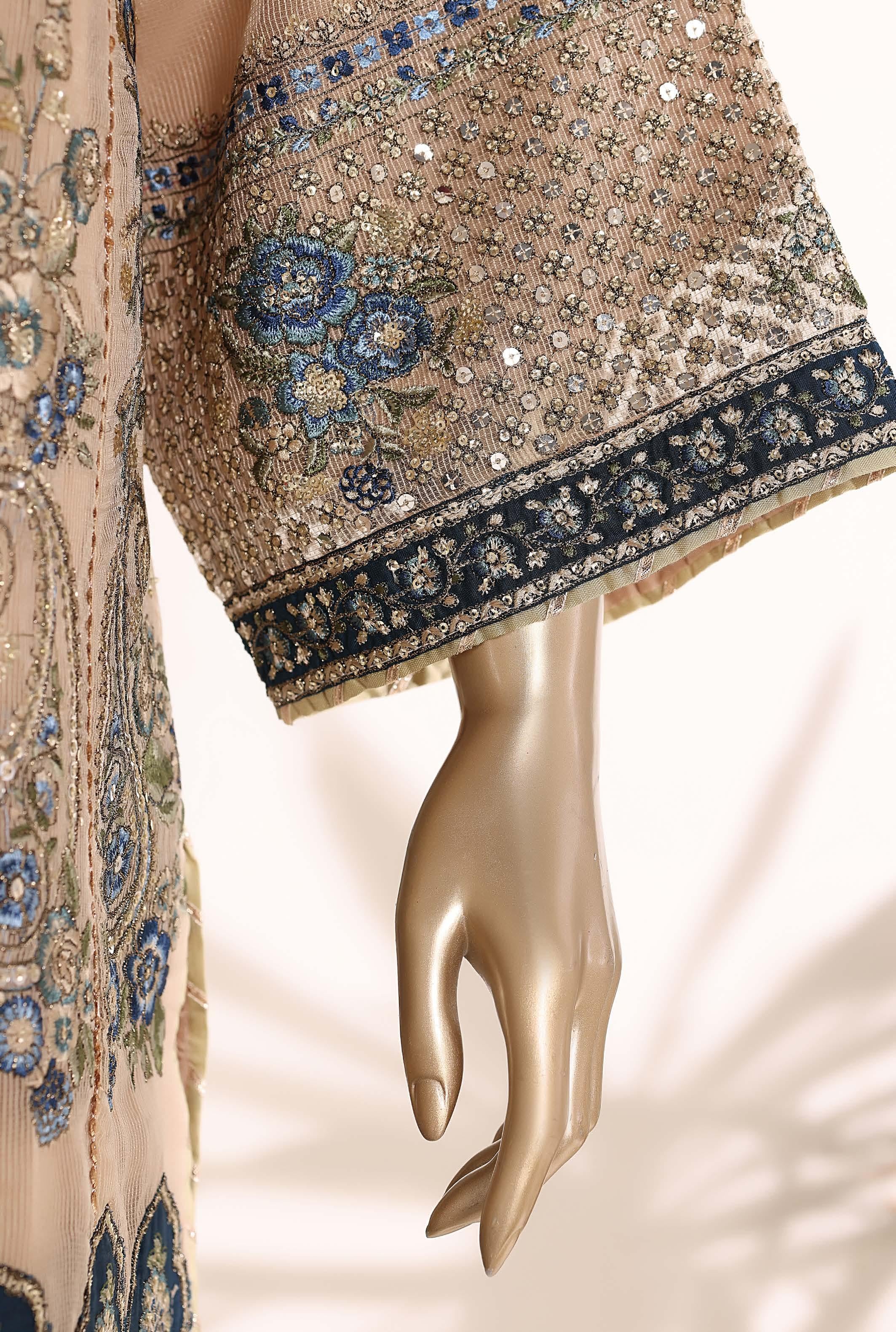 SADABAHAR LUXURY FORMAL FESTIVE °MAHPARA° ORGANZA EMBROIDERED 3PIECE STITCHED Vol-03 COLLECTION 2026 D#-01