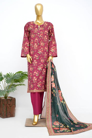 BIN SAEED Luxury Lawn Printed 3pcs Stitched Vol-30 3Piece Stitched COLLECTION 2026 D#-108