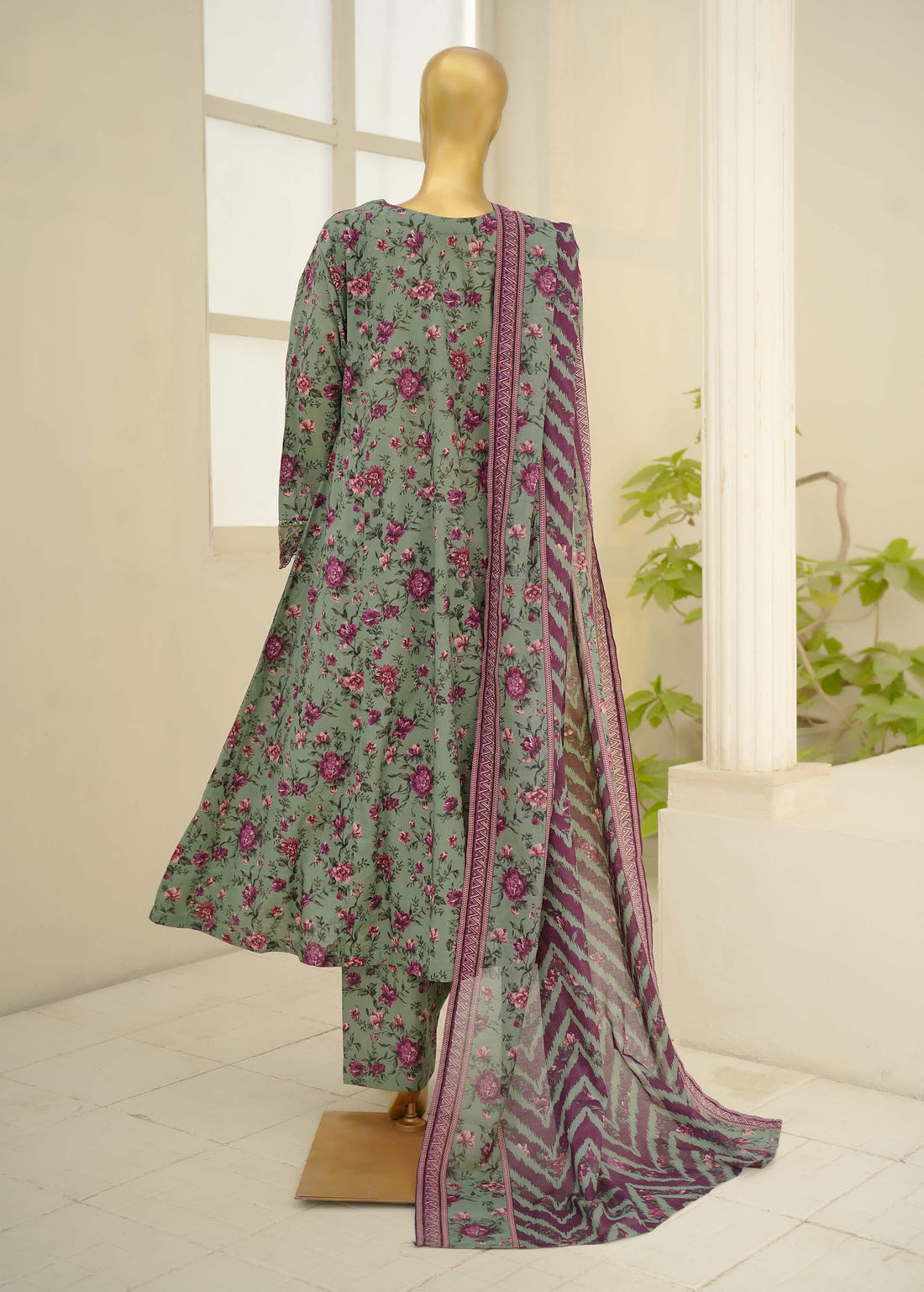 Bin Saeed Luxury Peplum Frock Style Embroidery 3Piece Stitched Vol-01 COLLECTION 2026. D#05