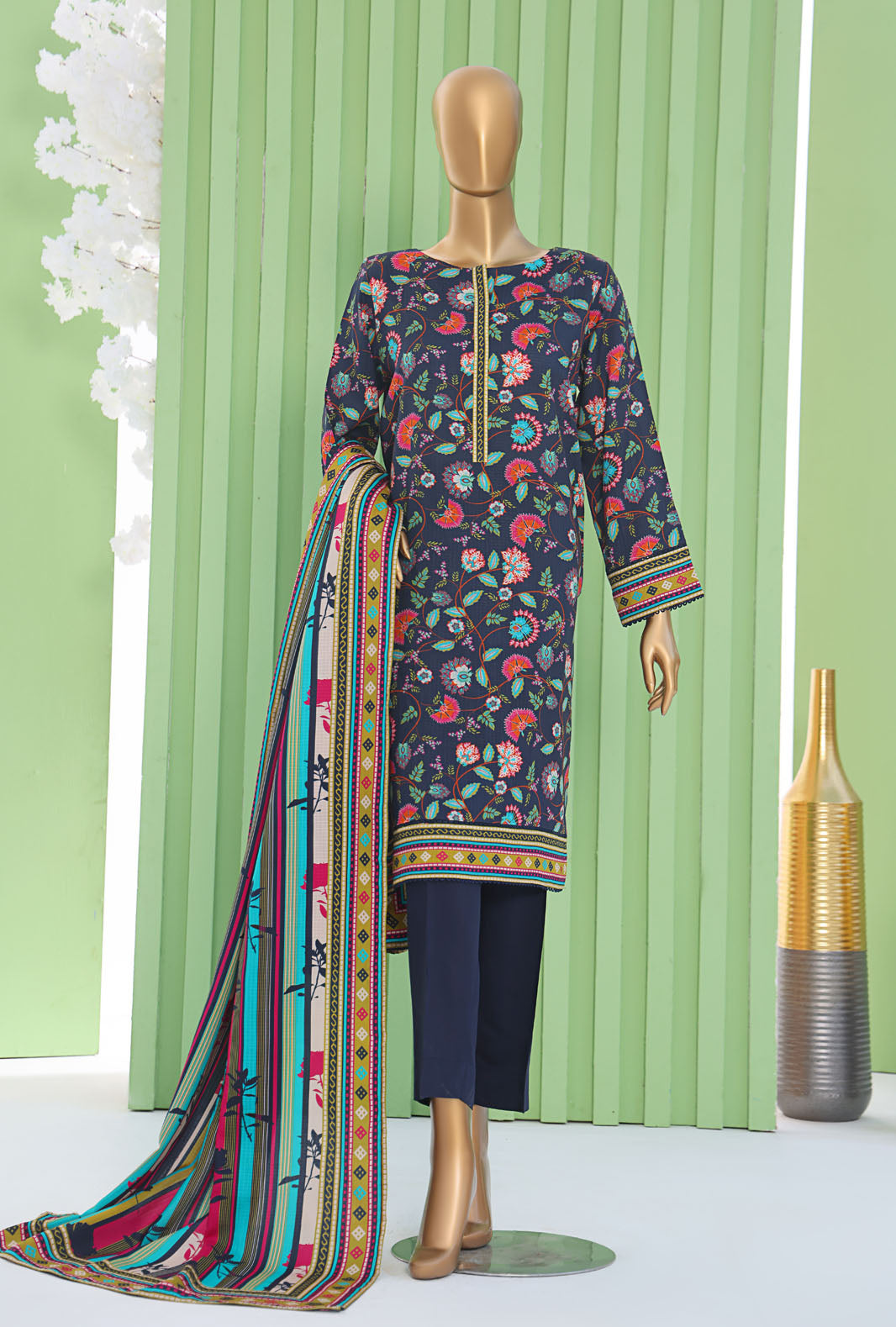Vogue By HZ Textiles Printed Viscose Suit Unstitched 3 Piece Winter Collection 2025 D-10