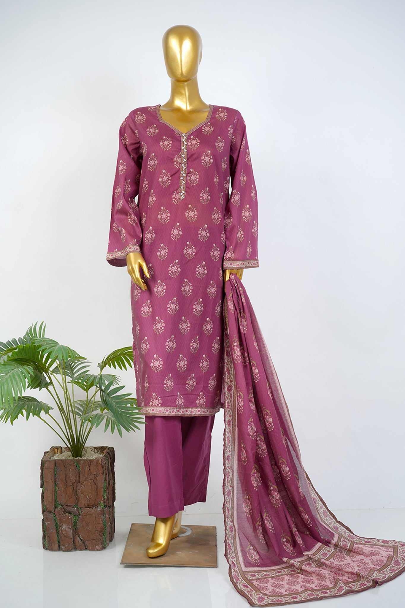 BIN SAEED Luxury Lawn Printed 3pcs Stitched Vol-30 3Piece Stitched COLLECTION 2026 D#-128