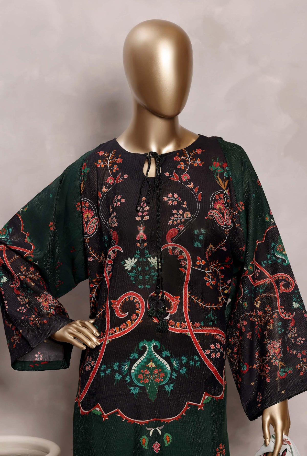 Sadabahar Luxury Chimti Lawn 3Piece Ready To Wear Kaftan Collection KFL-1010