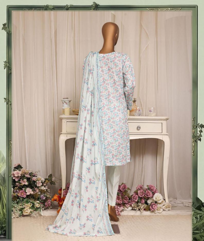 HZ Daily Wear Luxury Lawn Printed Vol-12 3Piece Stitched Collection 2026 D#-06