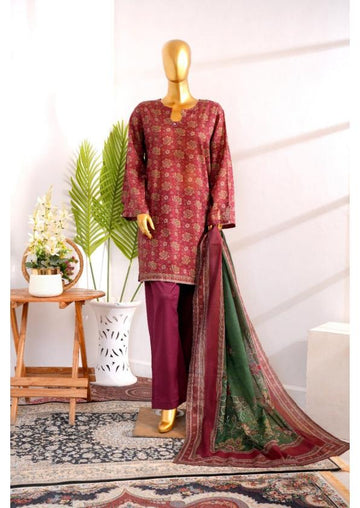 BIN SAEED Luxury Lawn Printed With Farshi Shalwar 3Piece Stitched COLLECTION 2026 D-#31